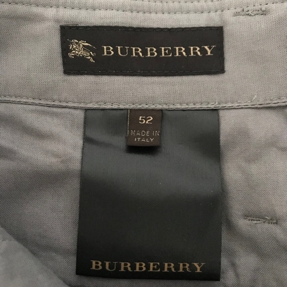 Burberry | High Rise Womens Size 52 Gray Wool Trousers Straight Leg - Picture 10 of 10